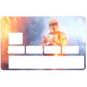 Autocollant Stormtroopers2 numéro 145 carte bleue carte bancaire CB adhésif sticker logo 145