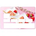 Autocollant Strawberry Daifuku numéro 146 carte bleue carte bancaire CB adhésif sticker logo 146