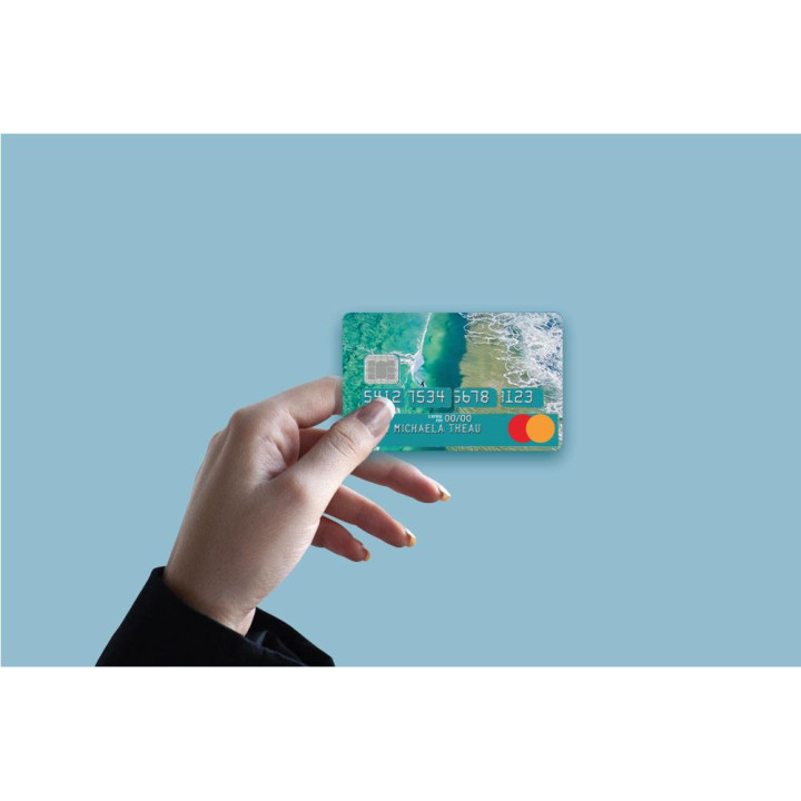 Autocollant Surfing2 numéro 148 carte bleue carte bancaire CB adhésif sticker logo 148