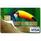 Autocollant Toucan numéro 151 carte bleue carte bancaire CB adhésif sticker logo 151