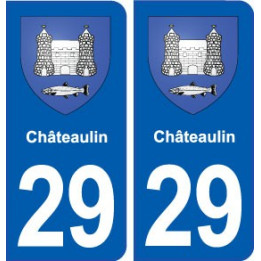 29 Châteaulin blason autocollant plaque stickers ville