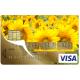 Autocollant Tournesol2 numéro 156 carte bleue carte bancaire CB adhésif sticker logo 156