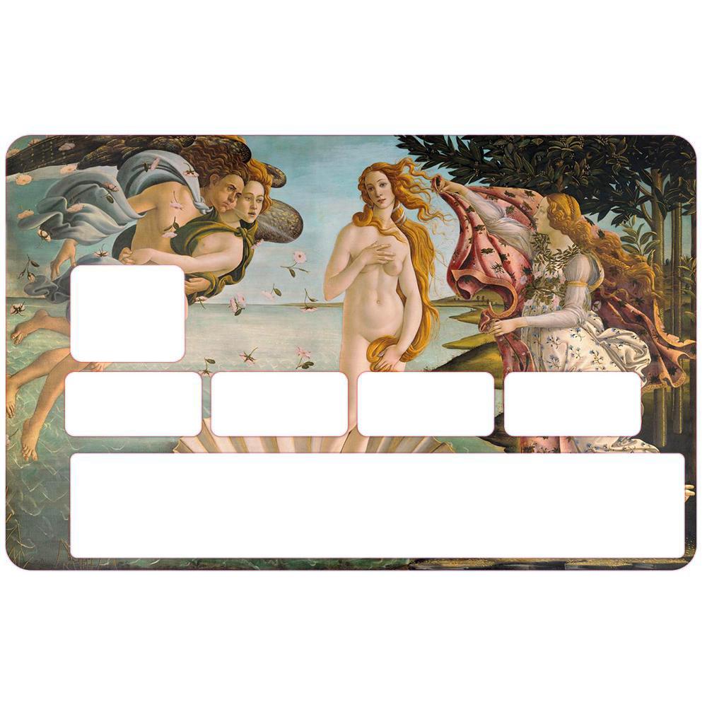 Autocollant the birth of venus numéro 157 carte bleue carte bancaire CB adhésif sticker logo 157