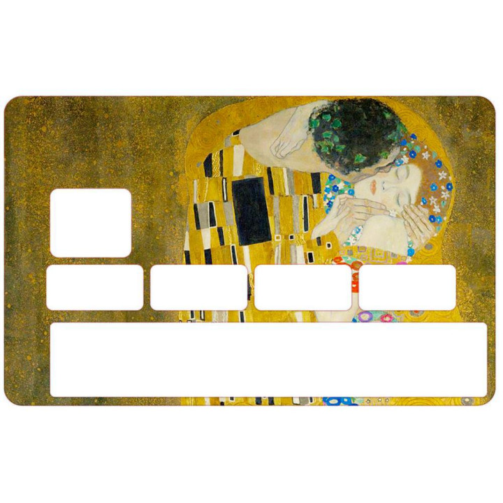 Autocollant The Kiss of Klimt numéro 159 carte bleue carte bancaire CB adhésif sticker logo 159