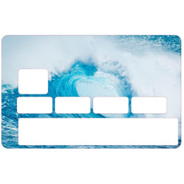 Autocollant Vague numéro 160 carte bleue carte bancaire CB adhésif sticker logo 160