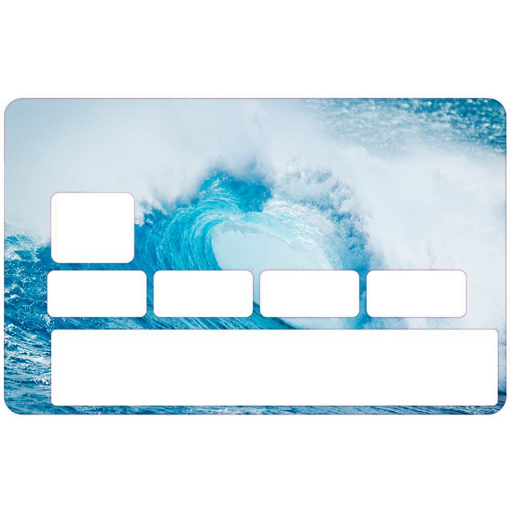Autocollant Vague numéro 160 carte bleue carte bancaire CB adhésif sticker logo 160