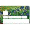 Autocollant Van Gogh's Irises numéro 161 carte bleue carte bancaire CB adhésif sticker logo 161