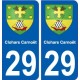 29 Clohars-Carnoët blason autocollant plaque stickers ville