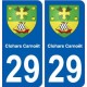 29 Clohars-Carnoët blason autocollant plaque stickers ville