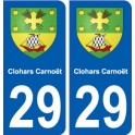 29 Clohars-Carnoët blason autocollant plaque stickers ville