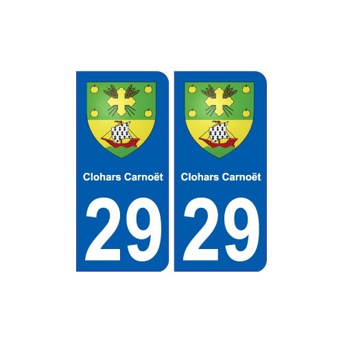 29 Clohars-Carnoët blason autocollant plaque stickers ville