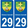 29 Clohars-Carnoët blason autocollant plaque stickers ville