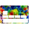Autocollant Vitrail2 numéro 164 carte bleue carte bancaire CB adhésif sticker logo 164