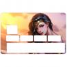 Autocollant Wonder Women3 numéro 169 carte bleue carte bancaire CB adhésif sticker logo 169