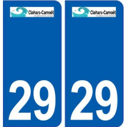 29 Clohars-Carnoët logo autocollant plaque stickers ville