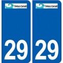 29 Clohars-Carnoët logo autocollant plaque stickers ville