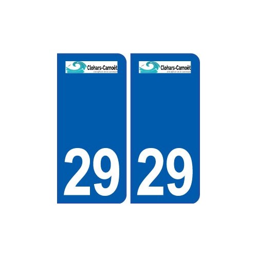 29 Clohars-Carnoët logo autocollant plaque stickers ville