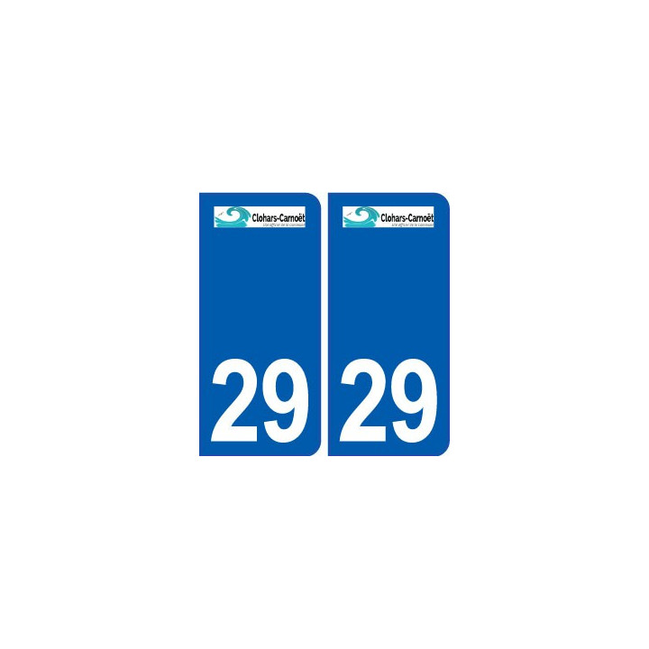 29 Clohars-Carnoët logo autocollant plaque stickers ville