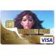Autocollant Wonder Women4 numéro 170 carte bleue carte bancaire CB adhésif sticker logo 170