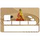 Autocollant Buddha2 numéro 20 carte bleue carte bancaire CB adhésif sticker logo 20