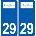 29 Crozon logo autocollant plaque stickers ville