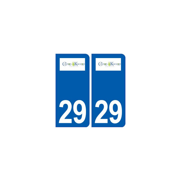 29 Crozon logo autocollant plaque stickers ville