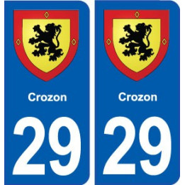 29 Crozon blason autocollant plaque stickers ville