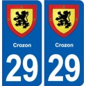 29 Crozon blason autocollant plaque stickers ville