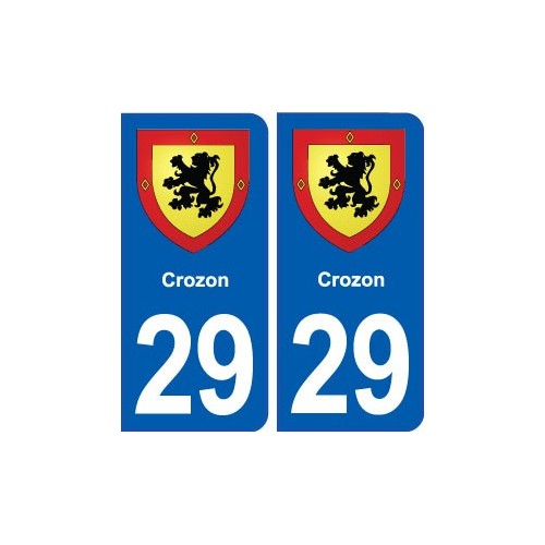 29 Crozon blason autocollant plaque stickers ville