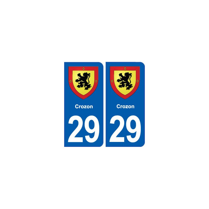 29 Crozon blason autocollant plaque stickers ville