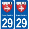 29 Ergué-Gabéric blason autocollant plaque stickers ville
