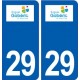 29 Ergué-Gabéric logo autocollant plaque stickers ville