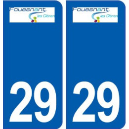 29 Fouesnant logo autocollant plaque stickers ville