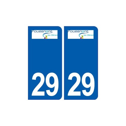 29 Fouesnant logo autocollant plaque stickers ville