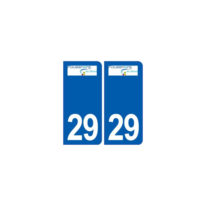 29 Fouesnant logo autocollant plaque stickers ville