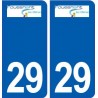 29 Fouesnant logo autocollant plaque stickers ville
