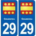 29 Gouesnou blason autocollant plaque stickers ville