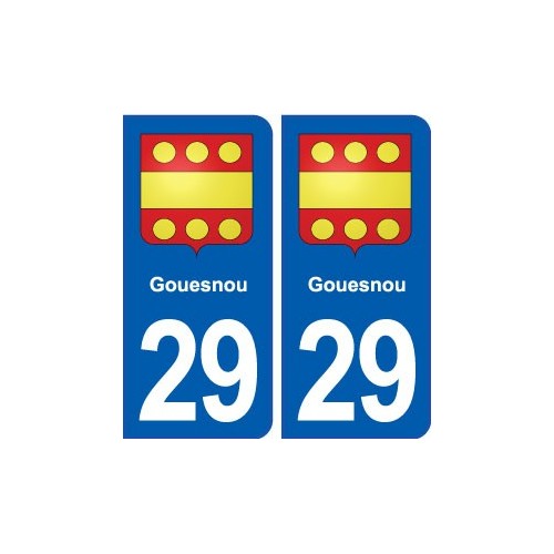 29 Gouesnou blason autocollant plaque stickers ville