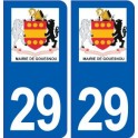 29 Gouesnou logo autocollant plaque stickers ville