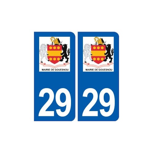 29 Gouesnou logo autocollant plaque stickers ville
