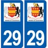 29 Gouesnou logo autocollant plaque stickers ville
