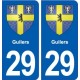 29 Guilers blason autocollant plaque stickers ville