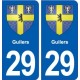 29 Guilers blason autocollant plaque stickers ville