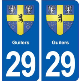 29 Guilers blason autocollant plaque stickers ville