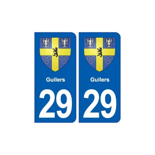 29 Guilers blason autocollant plaque stickers ville