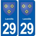 29 Lannilis blason autocollant plaque stickers ville