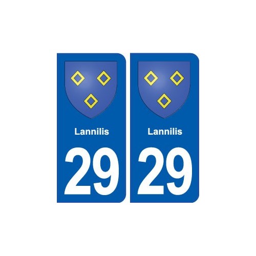29 Lannilis blason autocollant plaque stickers ville 