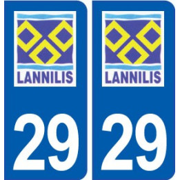 29 Lannilis logo autocollant plaque stickers ville