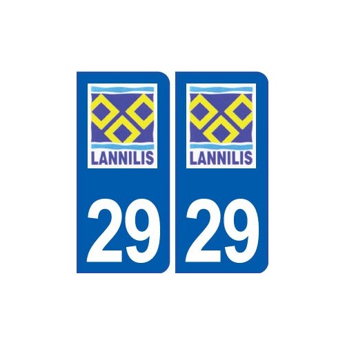 29 Lannilis logo autocollant plaque stickers ville