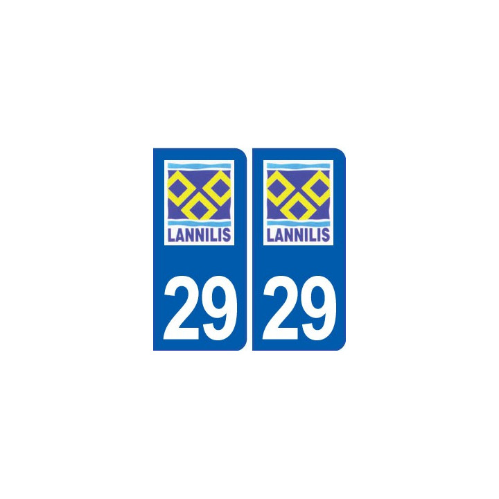 29 Lannilis logo autocollant plaque stickers ville
